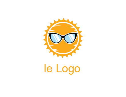 sun wearing sunglasses