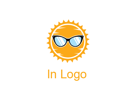 sun wearing sunglasses