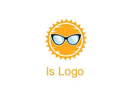 sun wearing sunglasses