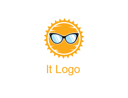 sun wearing sunglasses
