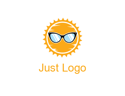 sun wearing sunglasses