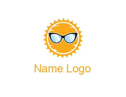 sun wearing sunglasses