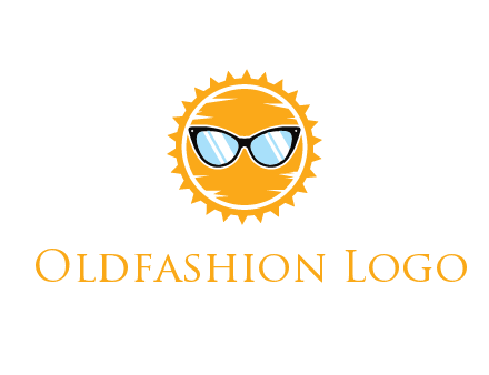 sun wearing sunglasses