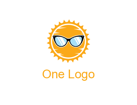 sun wearing sunglasses