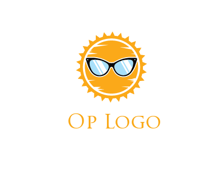 sun wearing sunglasses