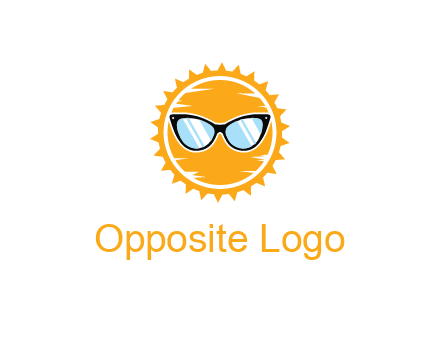 sun wearing sunglasses