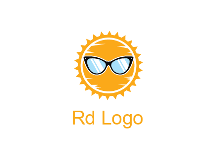 sun wearing sunglasses