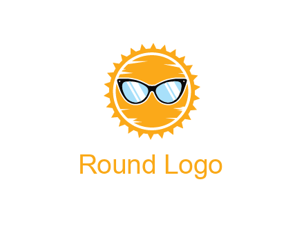 sun wearing sunglasses