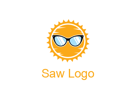 sun wearing sunglasses