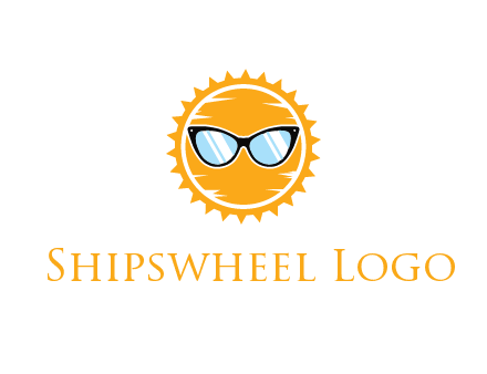sun wearing sunglasses