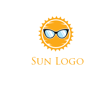 sun wearing sunglasses