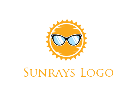 sun wearing sunglasses