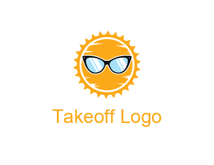 sun wearing sunglasses