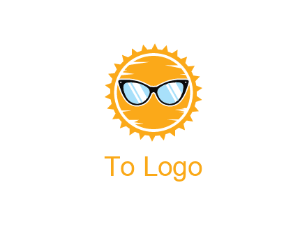 sun wearing sunglasses