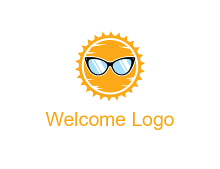 sun wearing sunglasses