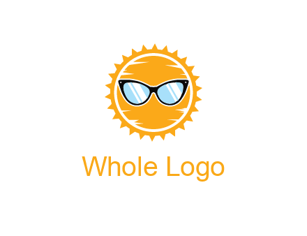 sun wearing sunglasses
