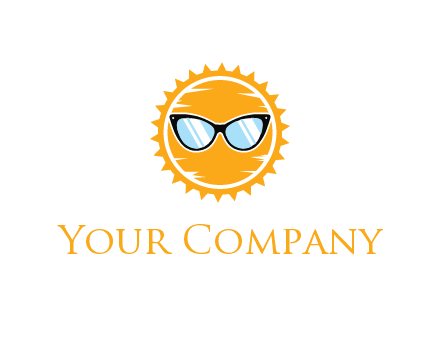 sun wearing sunglasses