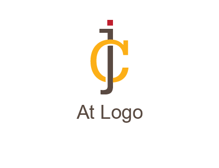 letter J intertwining with letter C