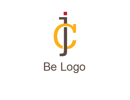 letter J intertwining with letter C