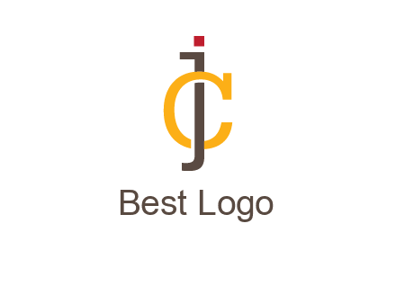 letter J intertwining with letter C