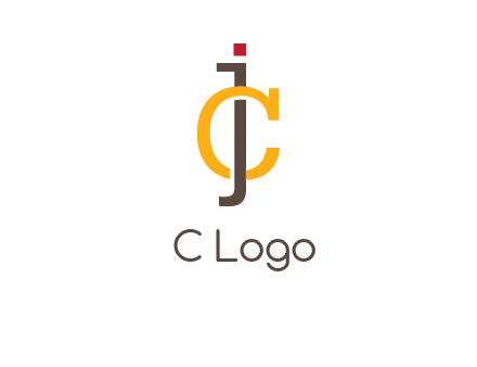 letter J intertwining with letter C