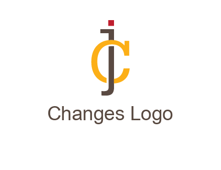 letter J intertwining with letter C