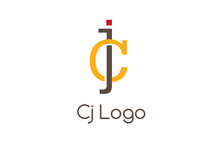 letter J intertwining with letter C