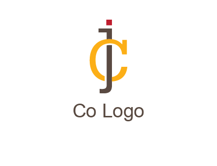letter J intertwining with letter C