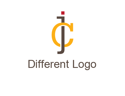 letter J intertwining with letter C