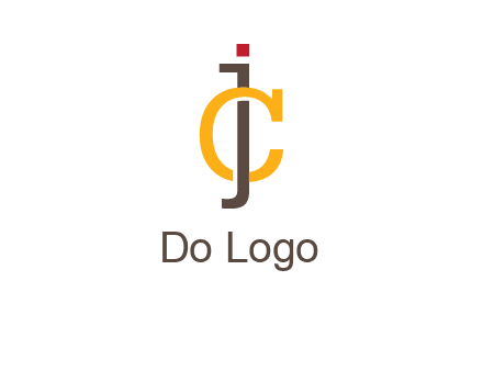 letter J intertwining with letter C