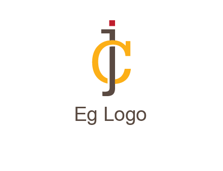 letter J intertwining with letter C