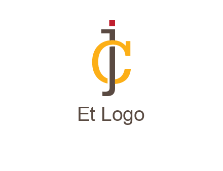 letter J intertwining with letter C