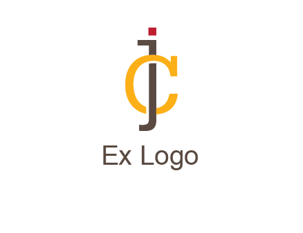 letter J intertwining with letter C