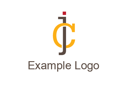 letter J intertwining with letter C