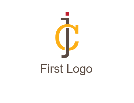 letter J intertwining with letter C