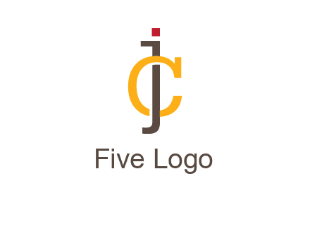 letter J intertwining with letter C