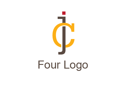 letter J intertwining with letter C