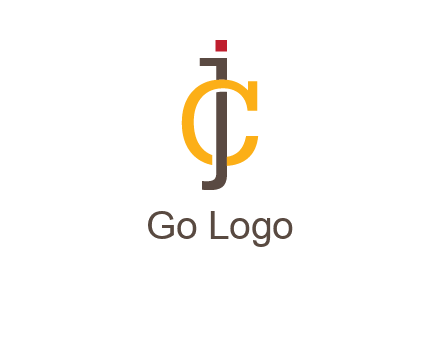 letter J intertwining with letter C