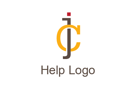 letter J intertwining with letter C