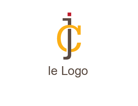 letter J intertwining with letter C