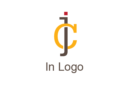 letter J intertwining with letter C