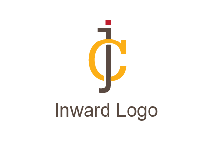 letter J intertwining with letter C