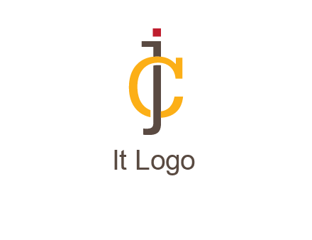 letter J intertwining with letter C