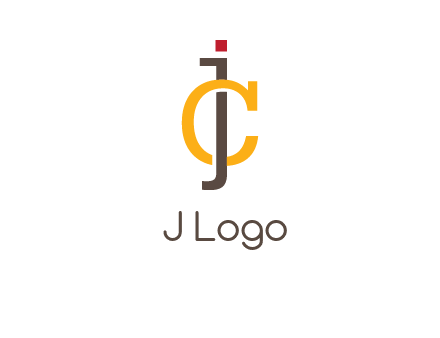 letter J intertwining with letter C