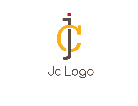 letter J intertwining with letter C