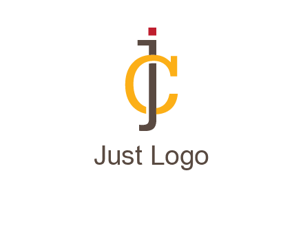 letter J intertwining with letter C