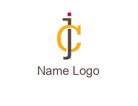 letter J intertwining with letter C