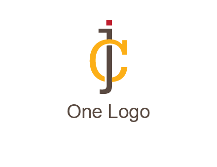 letter J intertwining with letter C