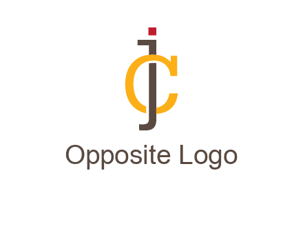 letter J intertwining with letter C