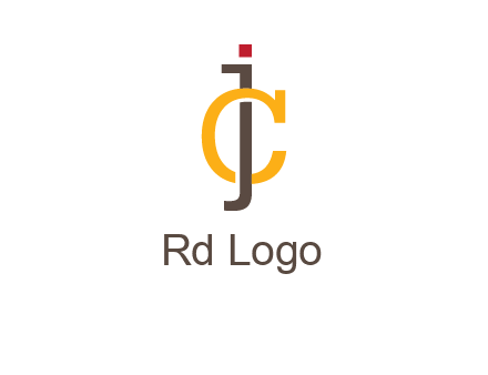 letter J intertwining with letter C
